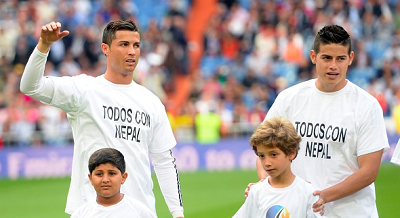 Роналду пожертвовал 7 млн евро пострадавшим в Непале