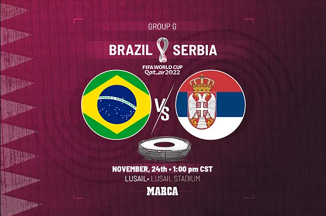 Бразилия - Сербия ЧМ-2022 24.11.2022
