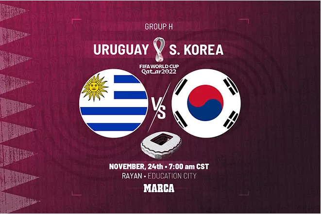 Уругвай - Южная Корея ЧМ-2022 24.11.2022