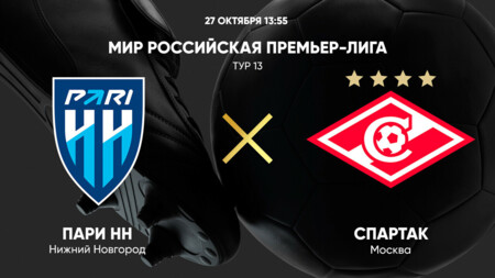 Нижний Новгород - Спартак Москва
