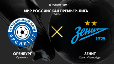 Оренбург - Зенит