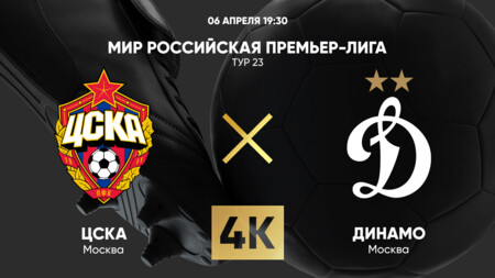 ЦСКА - Динамо Москва РПЛ 06.04.2025 ЦСКА - Динамо Москва