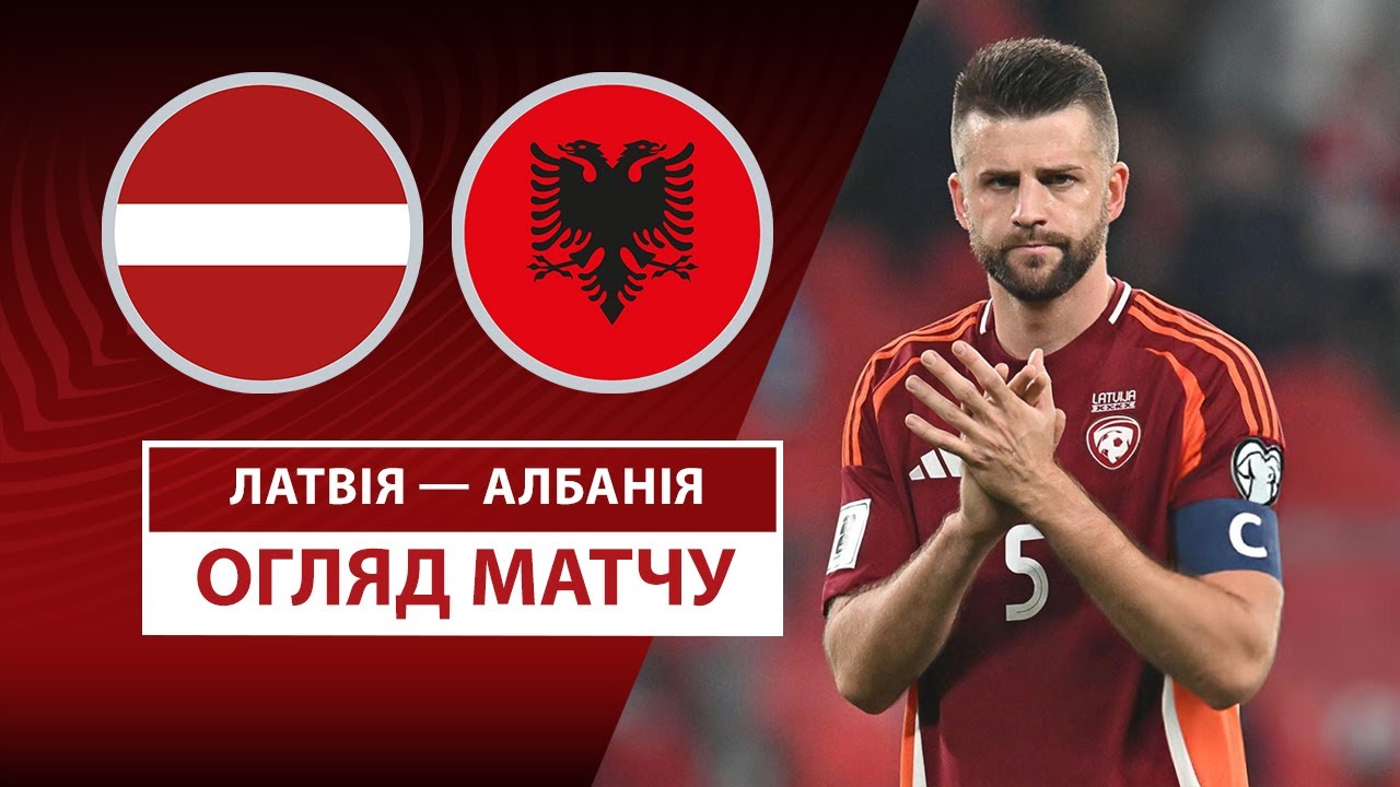 Латвия - Албания 10.06.2025 ЧМ-2026