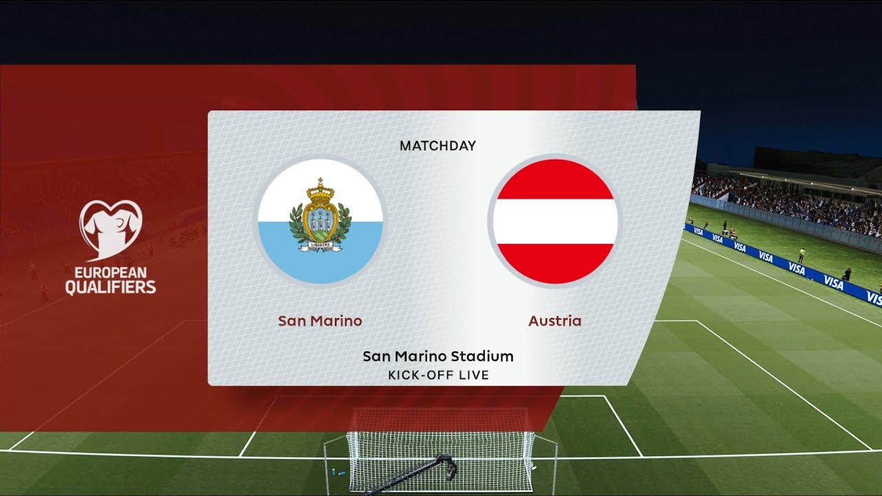 Сан-Марино - Австрия ЧМ-2026 10.06.2025 Сан-Марино - Австрия
