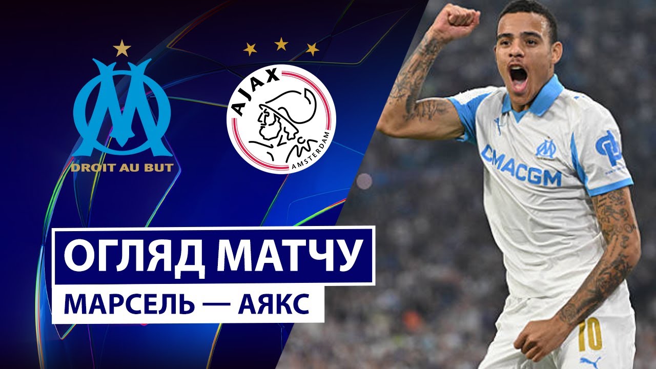 Марсель - Аякс 30.09.2025 Лига Чемпионов